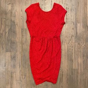 Red Glitter Dress